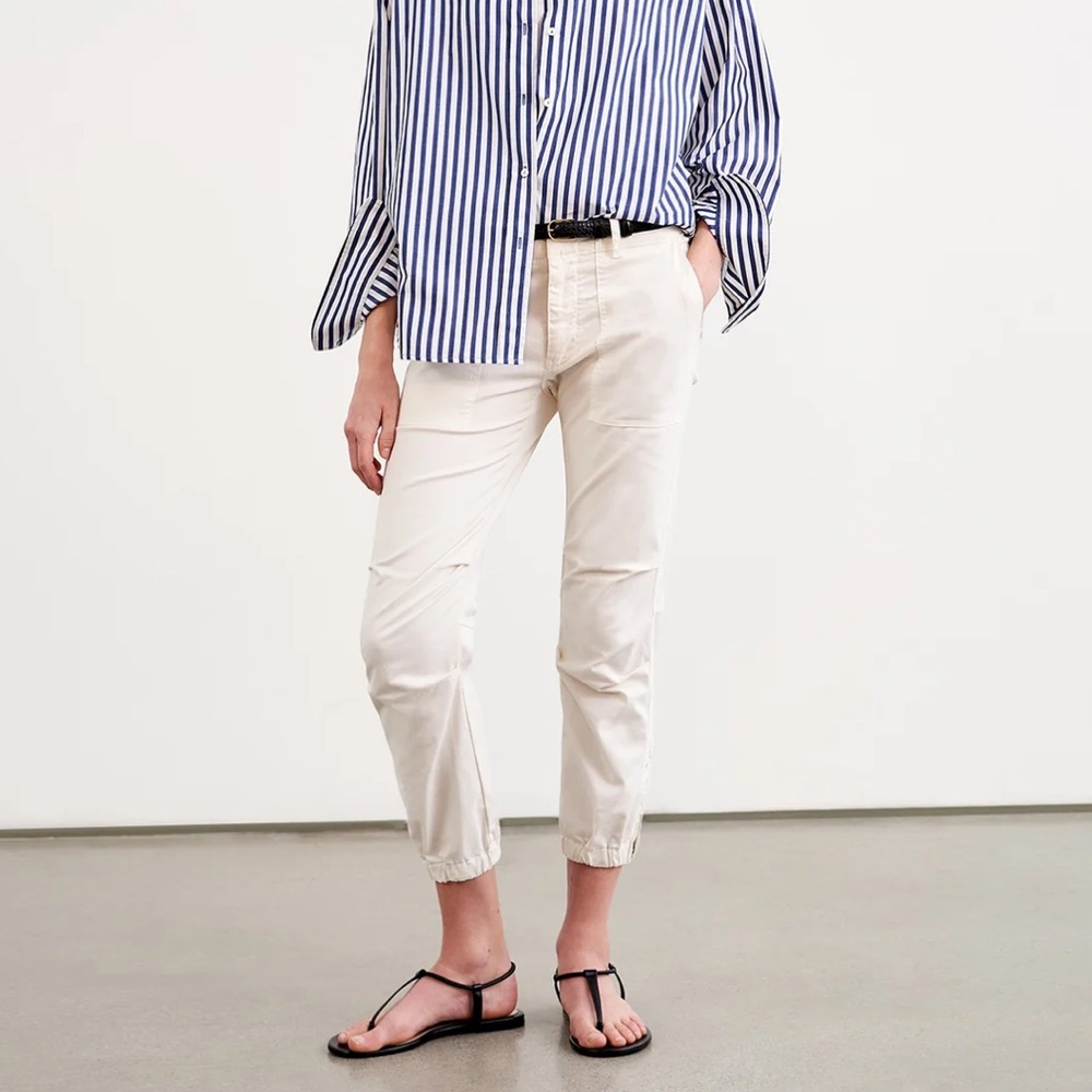 Nili Lotan Cropped French Military Pants Ankle Zip NWT‎ 10
